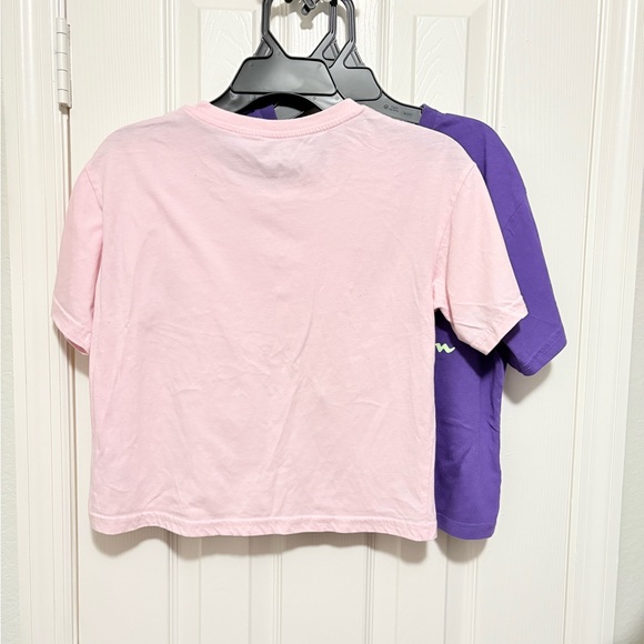 (3) Champion logo short sleeve crop top t-shirts for big girls / Size: Large - Picture 4 of 15